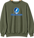 Western Washington Stealie Premium Unisex Crewneck — Design: Western Washington University — Military Green