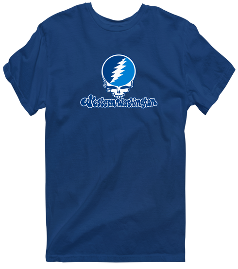 Western Washington Stealie Premium Unisex T-Shirt — Design: Western Washington University — Navy
