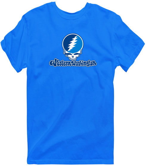 Western Washington Stealie Premium Unisex T-Shirt — Design: Western Washington University — Royal