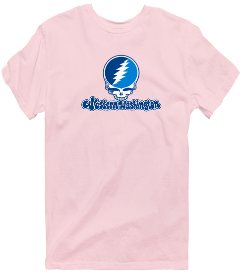Western Washington Stealie Premium Unisex T-Shirt — Design: Western Washington University — Light Pink