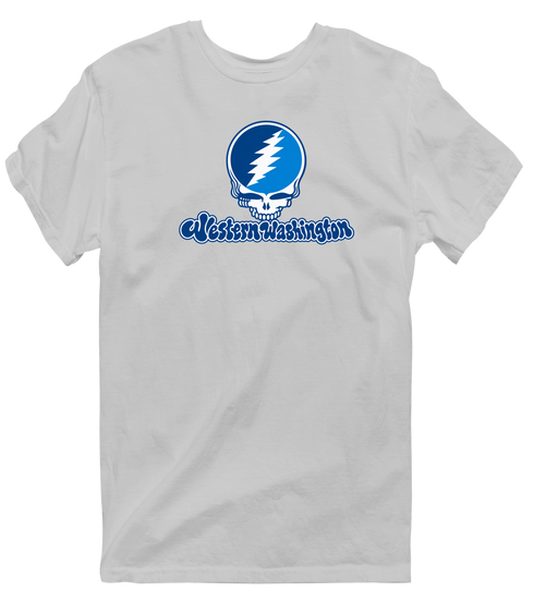 Western Washington Stealie Premium Unisex T-Shirt — Design: Western Washington University — Sport Grey