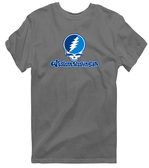 Western Washington Stealie Premium Unisex T-Shirt — Design: Western Washington University — Charcoal