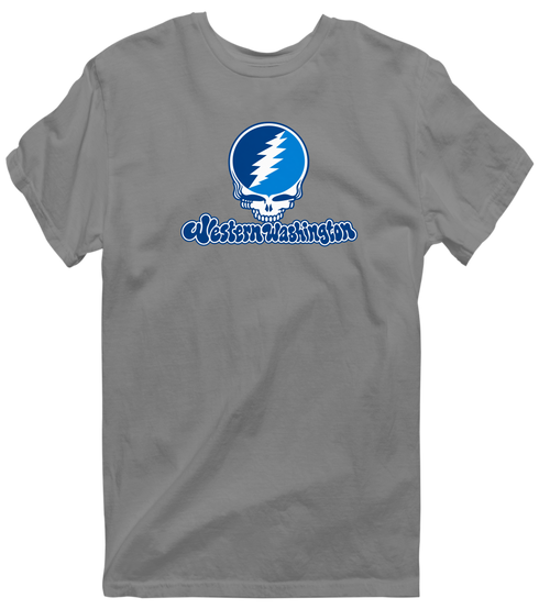 Western Washington Stealie Premium Unisex T-Shirt — Design: Western Washington University — Dark Heather