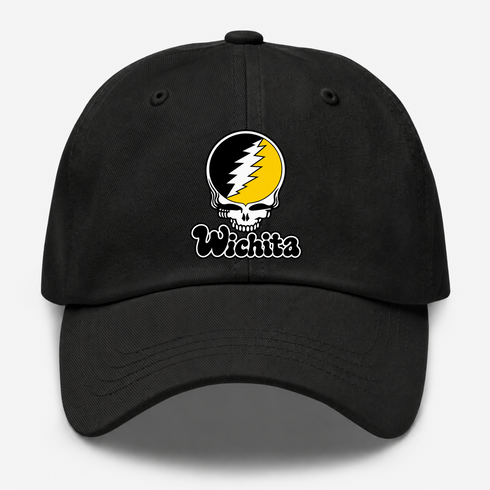 Wichita Stealie Premium Unisex Dad Hat — Design: Wichita State University — Black