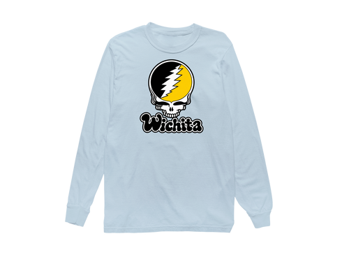 Wichita Stealie Premium Unisex Long-Sleeve — Design: Wichita State University — Chambray