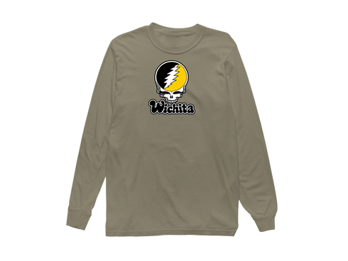 Wichita Stealie Premium Unisex Long-Sleeve — Design: Wichita State University — Sandstone