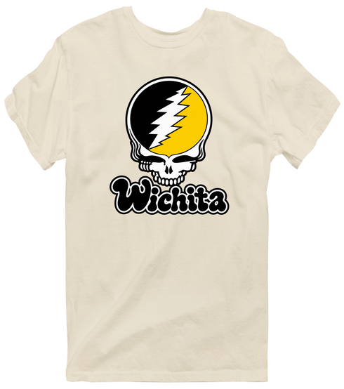 Wichita Stealie Premium Unisex T-Shirt — Design: Wichita State University — Sand