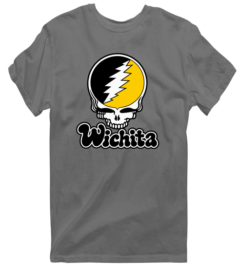 Wichita Stealie Premium Unisex T-Shirt — Design: Wichita State University — Charcoal