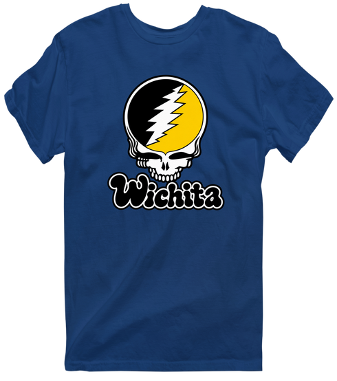 Wichita Stealie Premium Unisex T-Shirt — Design: Wichita State University — Navy