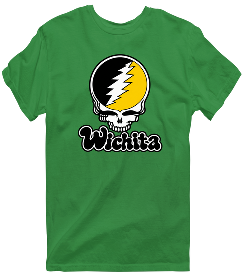 Wichita Stealie Premium Unisex T-Shirt — Design: Wichita State University — Irish Green