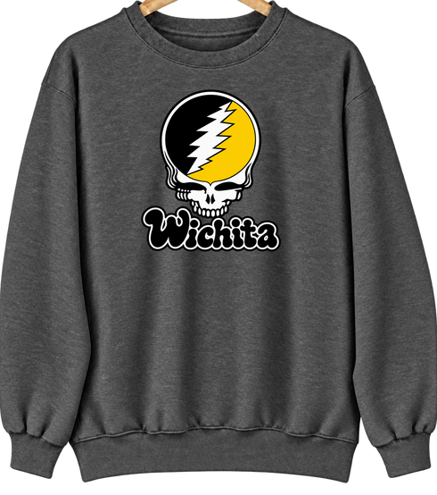 Wichita Stealie Premium Unisex Crewneck — Dark Heather
