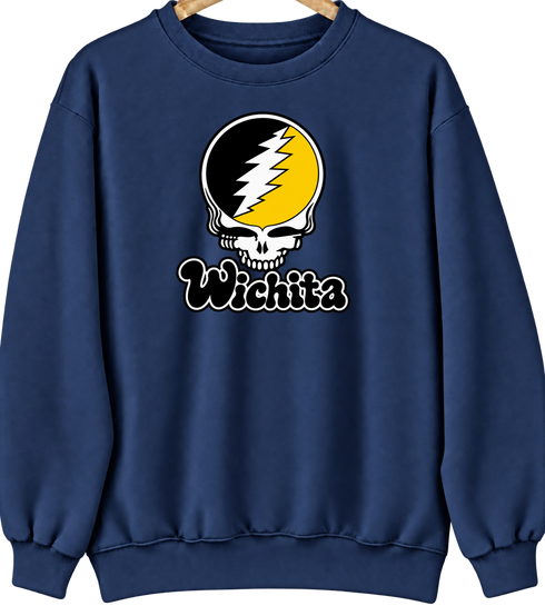 Wichita Stealie Premium Unisex Crewneck — Navy