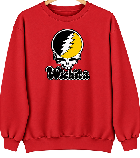 Wichita Stealie Premium Unisex Crewneck — Red