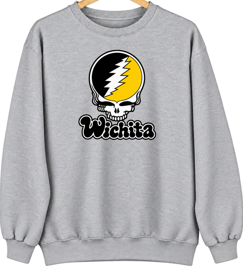 Wichita Stealie Premium Unisex Crewneck — Sport Grey
