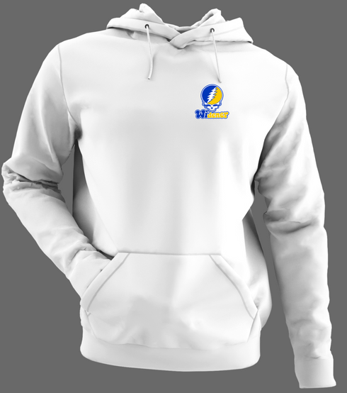 Widener Stealie Premium Unisex Hoodie — Design: Widener University — White/Grey