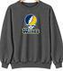 Wilkes Stealie Premium Unisex Crewneck — Design: Wilkes — Dark Heather