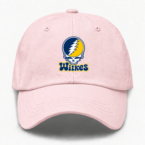 Wilkes Stealie Premium Unisex Dad Hat — Design: Wilkes — Pink