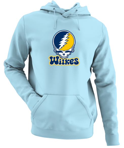 Wilkes Stealie Premium Unisex Hoodie — Design: Wilkes — Light Blue