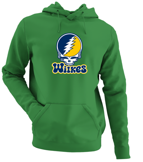 Wilkes Stealie Premium Unisex Hoodie — Design: Wilkes — Irish Green