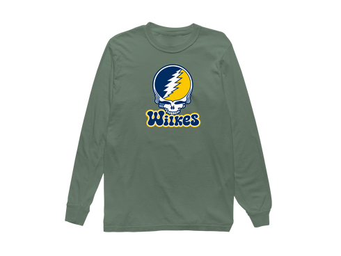 Wilkes Stealie Premium Unisex Long-Sleeve — Design: Wilkes — Light Green