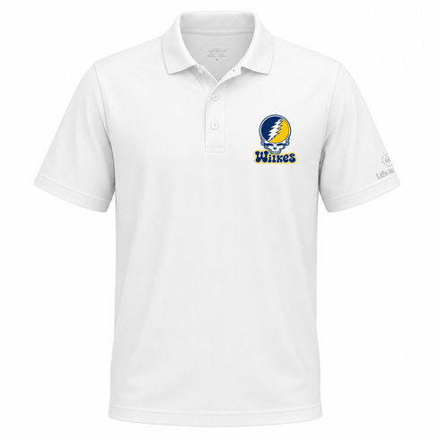 Wilkes Stealie Premium Unisex Polo — Design: Wilkes — White