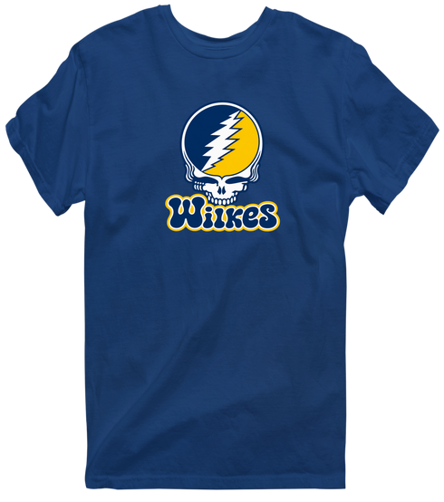 Wilkes Stealie Premium Unisex T-Shirt — Design: Wilkes — Navy