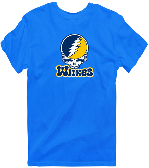 Wilkes Stealie Premium Unisex T-Shirt — Design: Wilkes — Royal