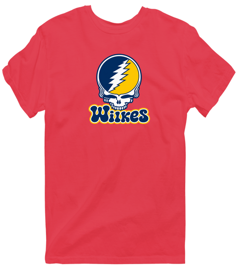 Wilkes Stealie Premium Unisex T-Shirt — Design: Wilkes — Heather Red