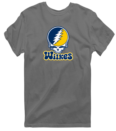 Wilkes Stealie Premium Unisex T-Shirt — Design: Wilkes — Charcoal