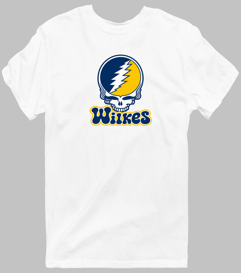 Wilkes Stealie Premium Unisex T-Shirt — Design: Wilkes — White