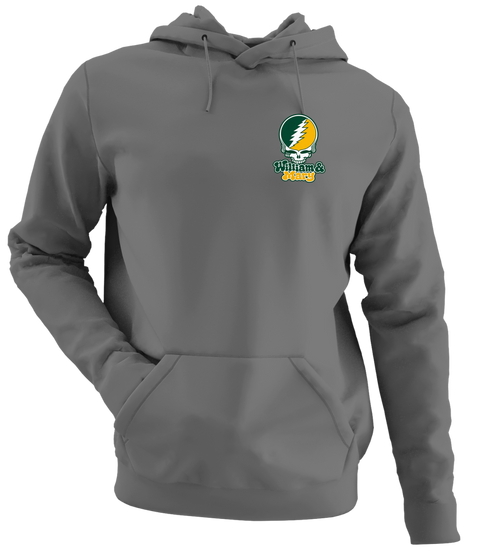 William & Mary Stealie Premium Unisex Hoodie — Design: William & Mary — Charcoal
