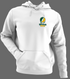 William & Mary Stealie Premium Unisex Hoodie — Design: William & Mary — White/Grey