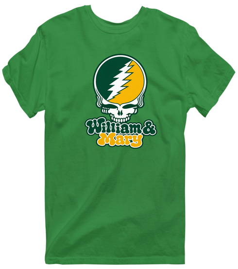 William & Mary Stealie Premium Unisex T-Shirt — Design: William & Mary — Irish Green