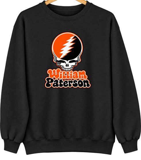 William Paterson Stealie Premium Unisex Crewneck — Design: William Paterson University — Black