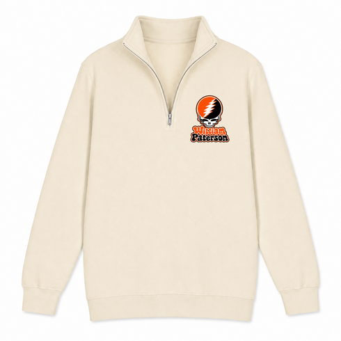 William Paterson Stealie Premium Unisex Quarter-Zip — Design: William Paterson University — Sand