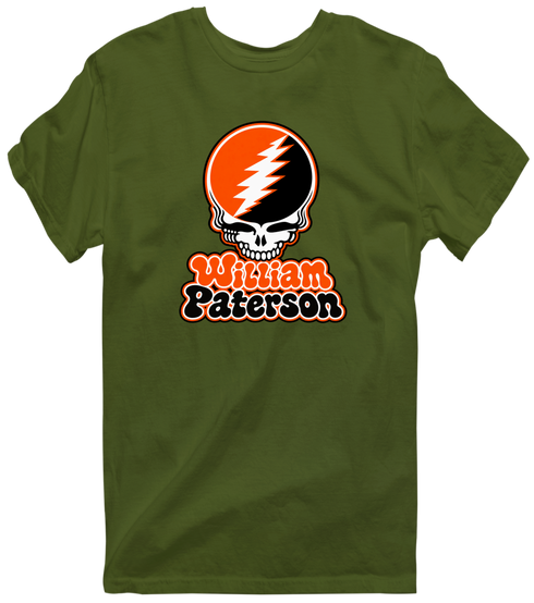William Paterson Stealie Premium Unisex T-Shirt — Design: William Paterson University — Military Green