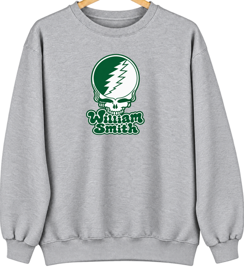 William Smith Stealie Premium Unisex Crewneck — Design: William Smith College — Sport Grey