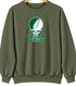 William Smith Stealie Premium Unisex Crewneck — Design: William Smith College — Military Green