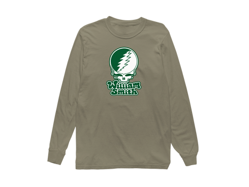 William Smith Stealie Premium Unisex Long-Sleeve — Design: William Smith College — Sandstone