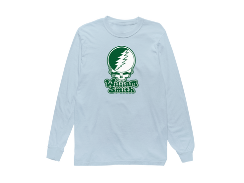 William Smith Stealie Premium Unisex Long-Sleeve — Design: William Smith College — Chambray