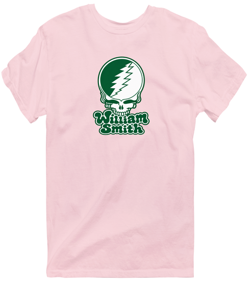 William Smith Stealie Premium Unisex T-Shirt — Design: William Smith College — Light Pink