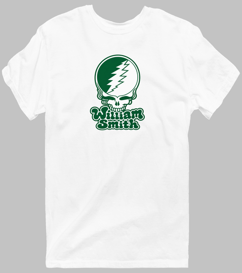 William Smith Stealie Premium Unisex T-Shirt — Design: William Smith College — White