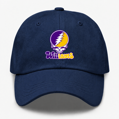 Williams Stealie Premium Unisex Dad Hat — Design: Williams College — Navy