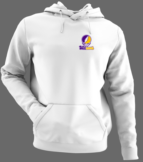 Williams Stealie Premium Unisex Hoodie — Design: Williams College — White/Grey