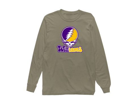 Williams Stealie Premium Unisex Long-Sleeve — Design: Williams College — Sandstone