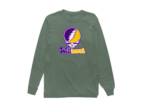 Williams Stealie Premium Unisex Long-Sleeve — Design: Williams College — Light Green