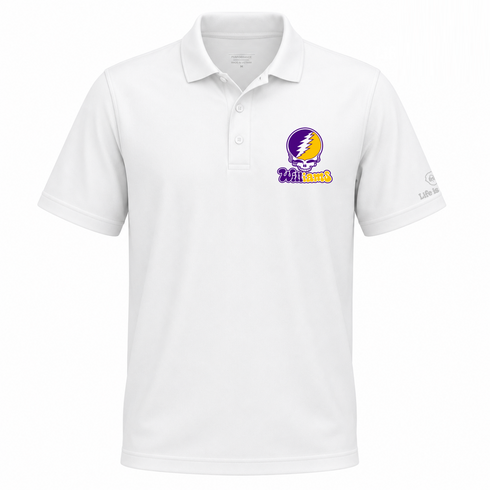 Williams Stealie Premium Unisex Polo — Design: Williams College — White