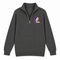 Williams Stealie Premium Unisex Quarter-Zip — Design: Williams College — Charcoal