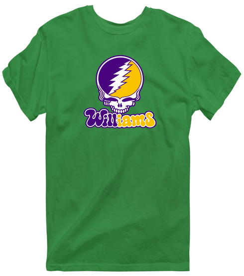 Williams Stealie Premium Unisex T-Shirt — Design: Williams College — Irish Green