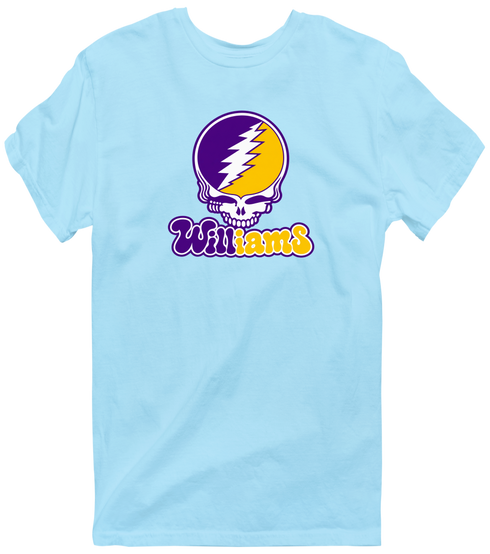 Williams Stealie Premium Unisex T-Shirt — Design: Williams College — Light Blue